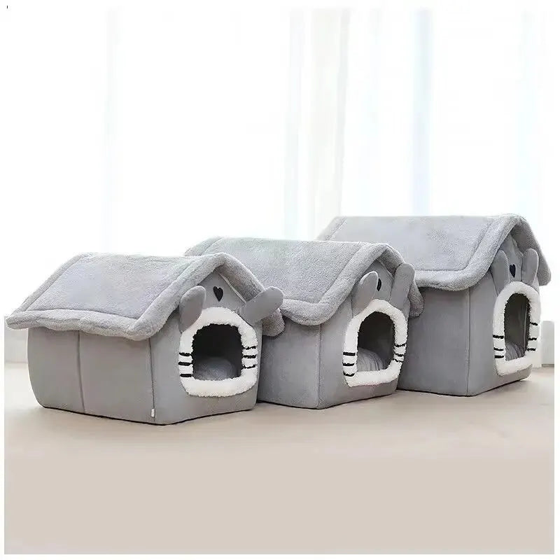 Indoor Dog House Soft Pet Bed